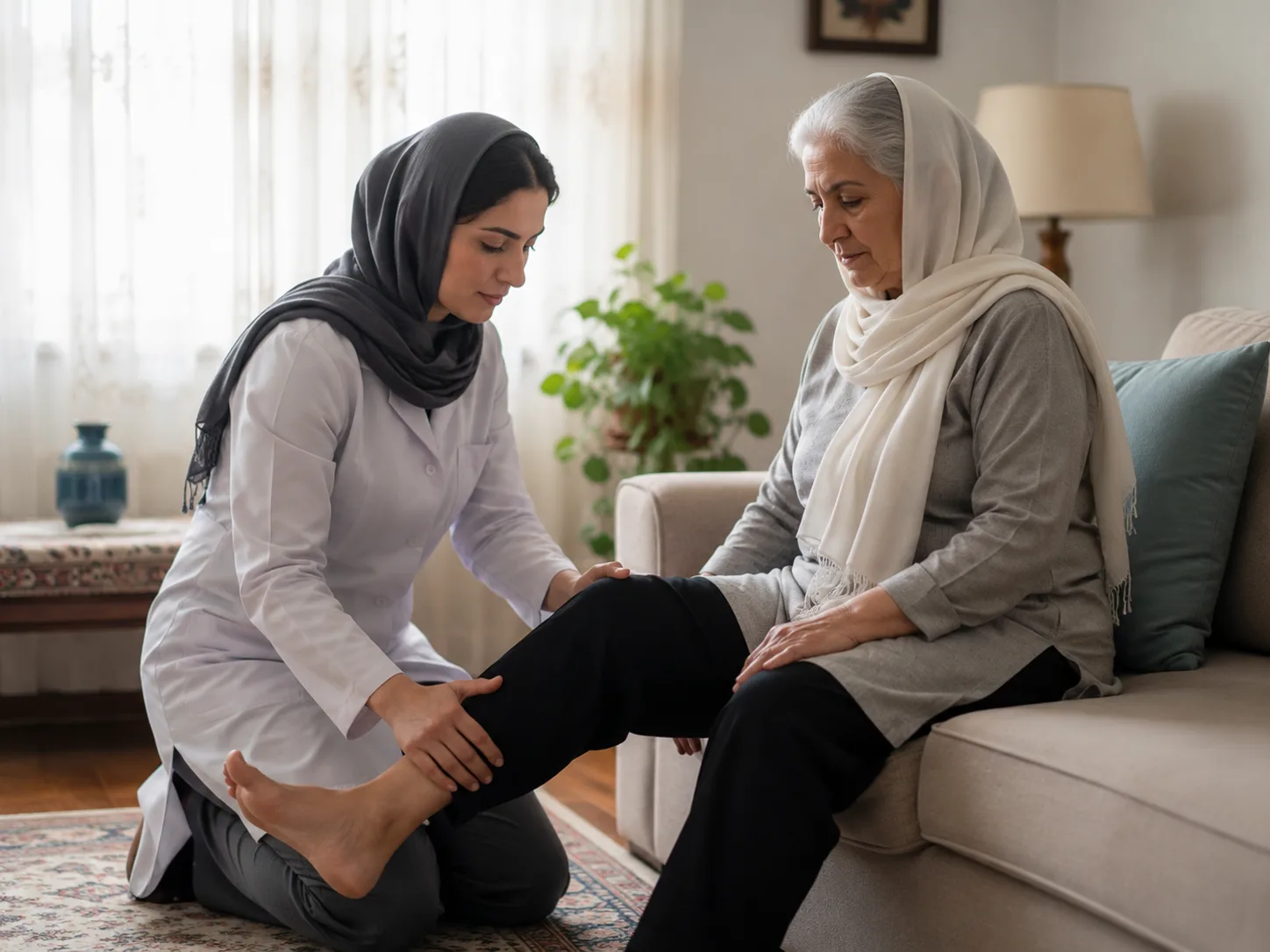 فیزیوتراپی سالمند در منزل