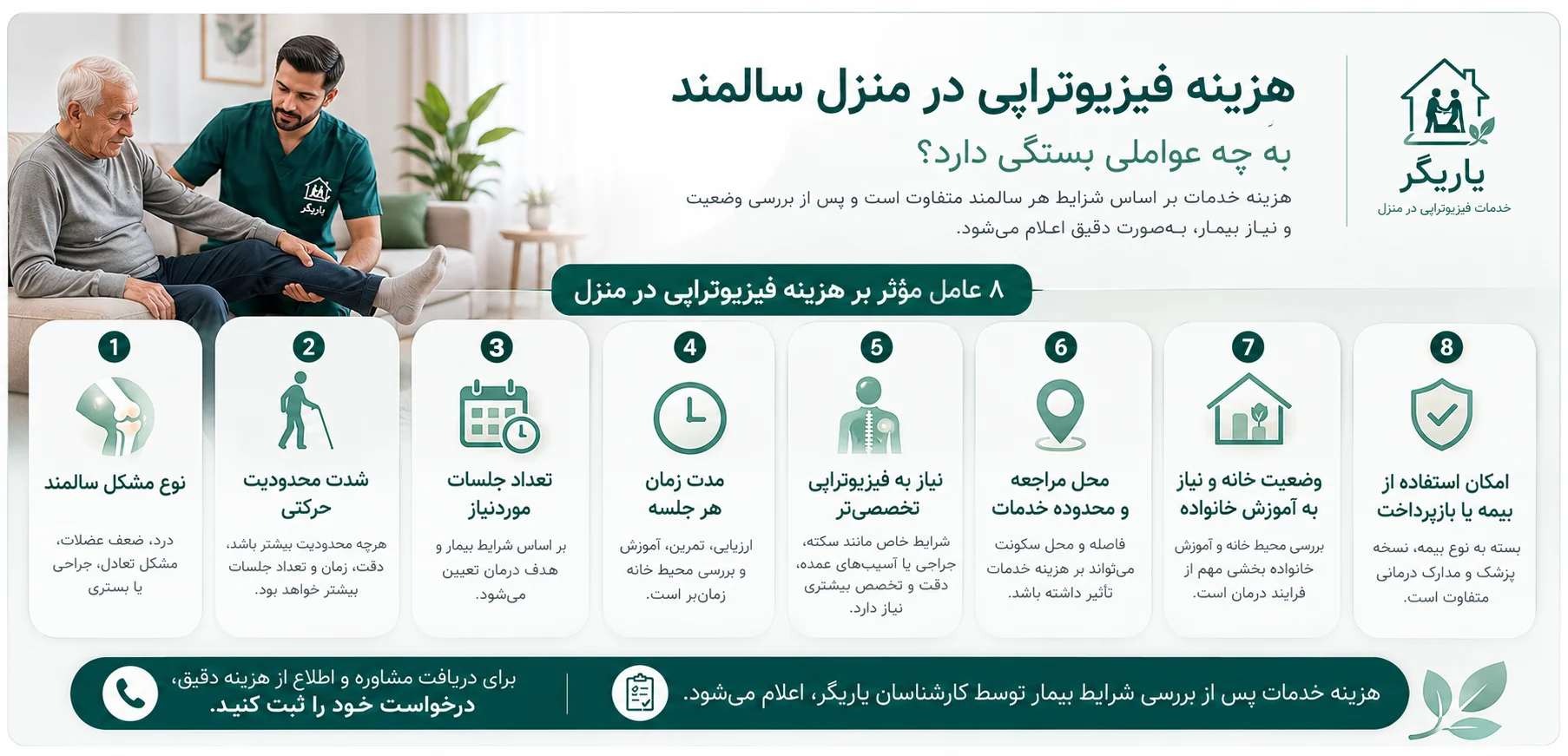 فیزیوتراپی در منزل سالمند
